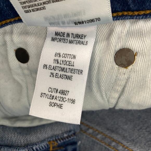 AGOLDE Sophie Mid Rise Ankle Jeans Skinny Leg Comfort Stretch Denim Size 28 - Picture 13 of 13